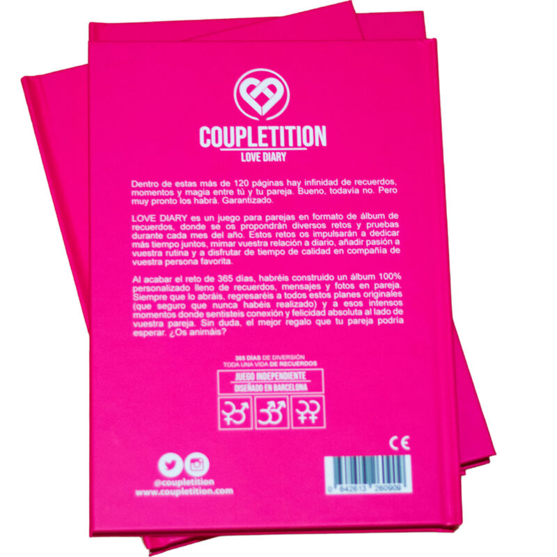 COUPLETITION - ÁLBUM DIARIO DE RECUERDOS DE AMOR Y DESEOS PARA UNA PAREJA