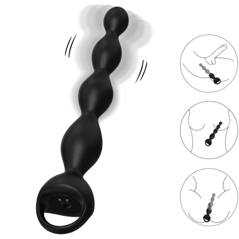 ARMONY - BLACK VIBRATING FINGER BUTT PLUG