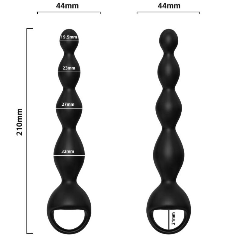 ARMONY - BLACK VIBRATING FINGER BUTT PLUG