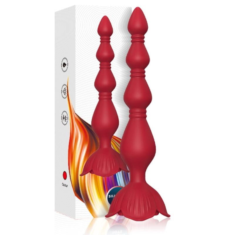 ARMONY - VIBRADOR ROSA PAGODE Y PLUG ANAL ROJO