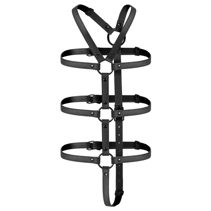 BONDAGE SUMISO FETICHE - ARNÉS AJUSTABLE PARA TORSO Y BRAZOS