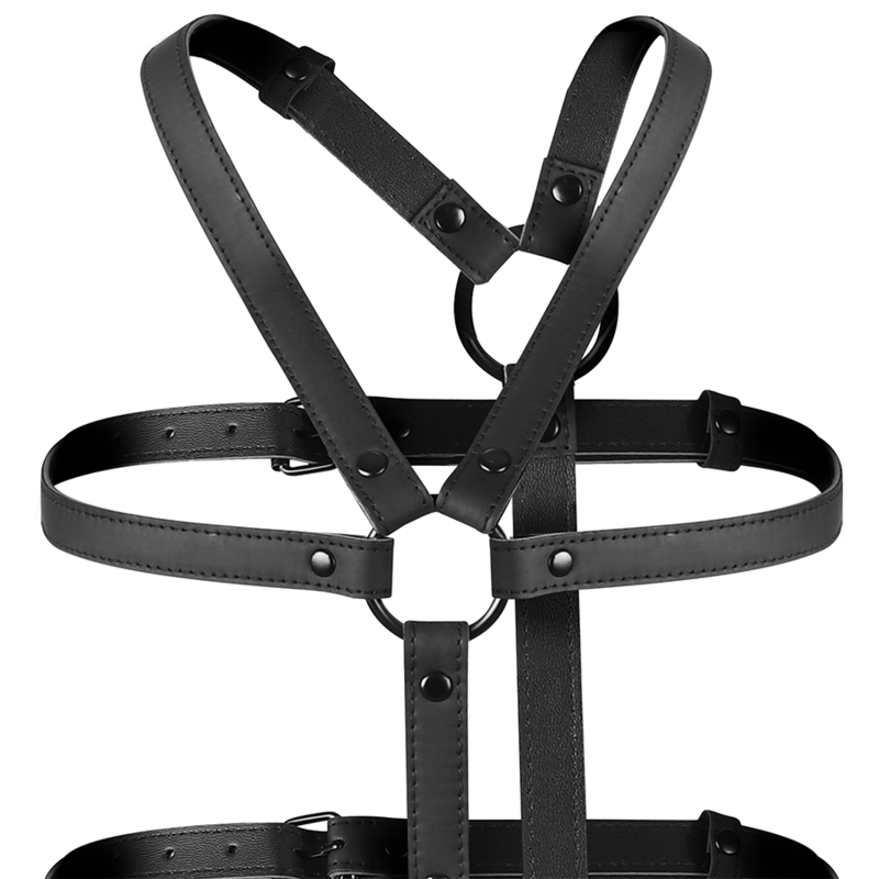 BONDAGE SUMISO FETICHE - ARNÉS AJUSTABLE PARA TORSO Y BRAZOS