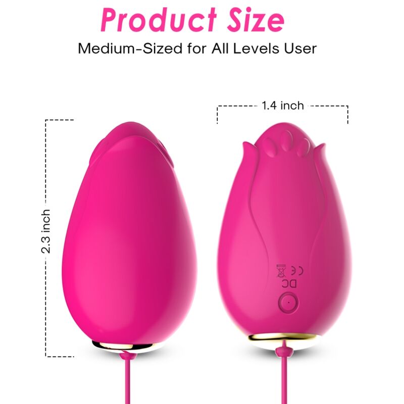 ARMONY - HUEVO VIBRADOR PUNTO G MANDALA CONTROL REMOTO FUCSIA