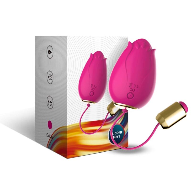 ARMONY - HUEVO VIBRADOR PUNTO G MANDALA CONTROL REMOTO FUCSIA