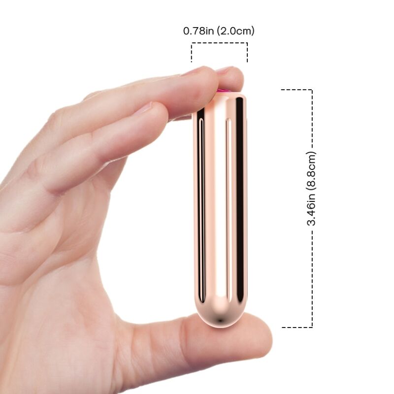BALA VIBRADORA DE CONTROL REMOTO WARHEAD GOLD DE 2 CM X 8,8 CM