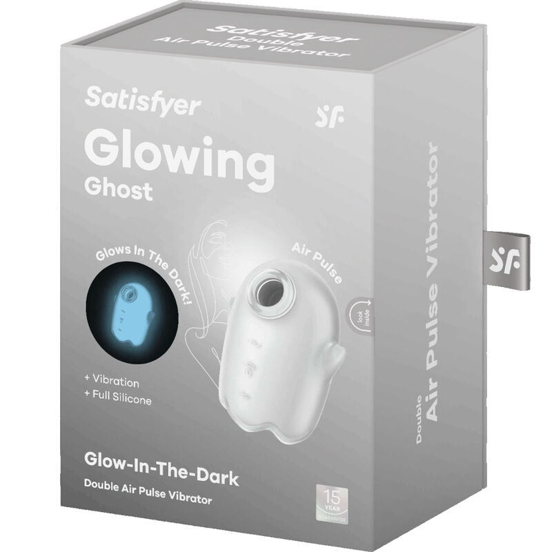 SATISFYER - VIBRADOR AMARILLO Y PULSADOR DE AIRE FANTASMA BRILLANTE