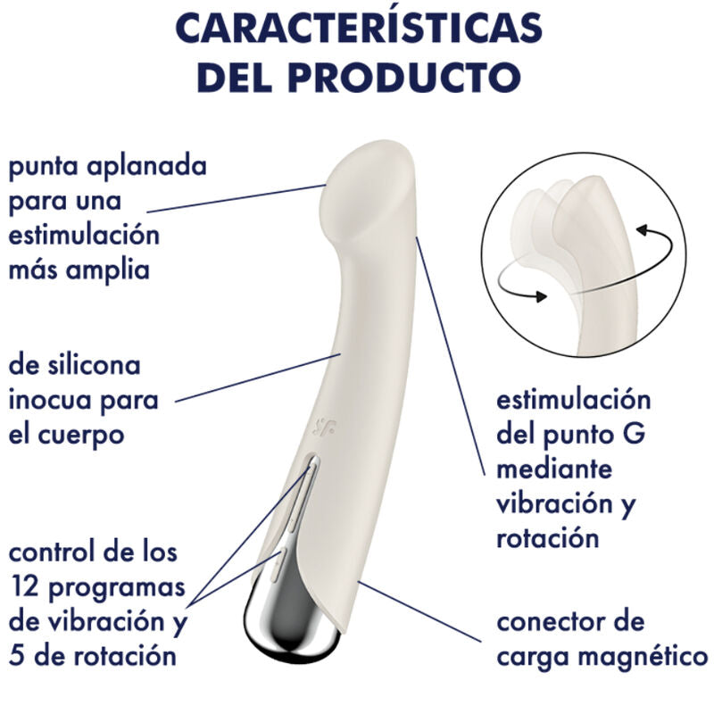 SATISFYER - SPINNING G-SPORT 1 RED ROTATOR VIBRATOR