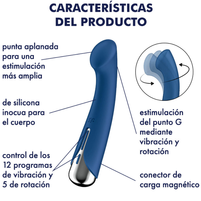 SATISFYER - SPINNING G-SPORT 1 RED ROTATOR VIBRATOR