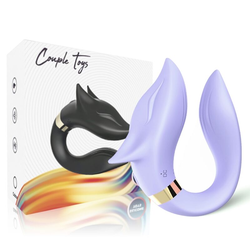 ARMONY - FOX VIBRATOR FOR COUPLES WITH PURPLE REMOTE CONTROL
