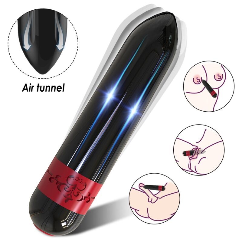 VIBRADOR ROCKET BULLET CONTROL REMOTO NEGRO
