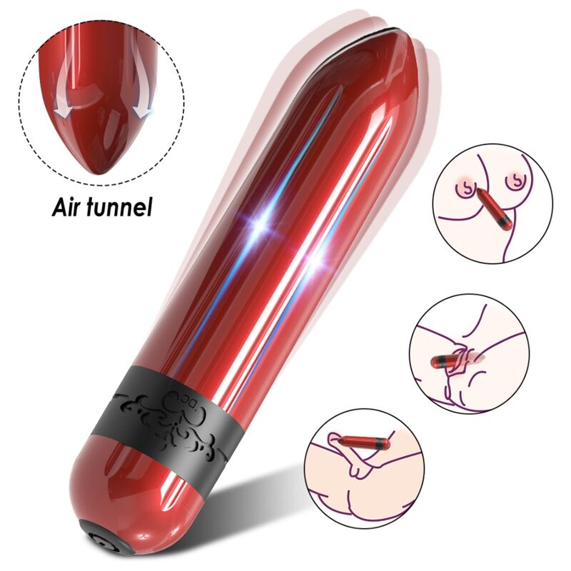 VIBRADOR COHETE CONTROL REMOTO BALA FUCSIA