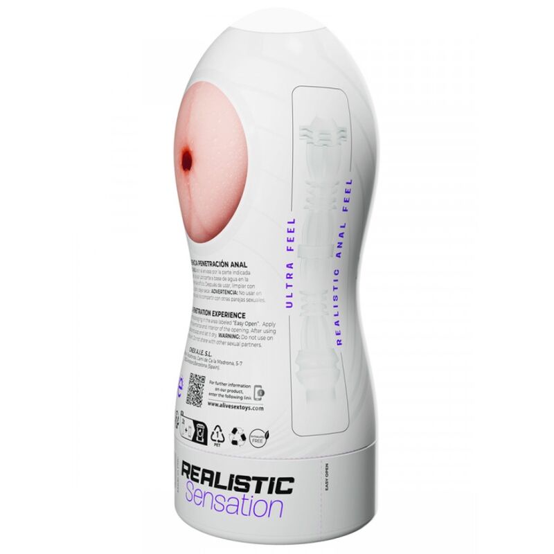 ALIVE - MASTURBADOR ANAL MASCULINO MAXI FLEX TALLA L