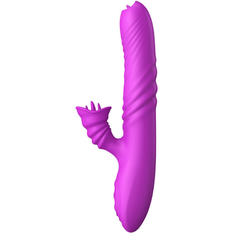 ARMONY - ANGELIA VIBRADOR MULTIFUNCIÓN DOBLE LENGUA EFECTO CALOR VIOLETA