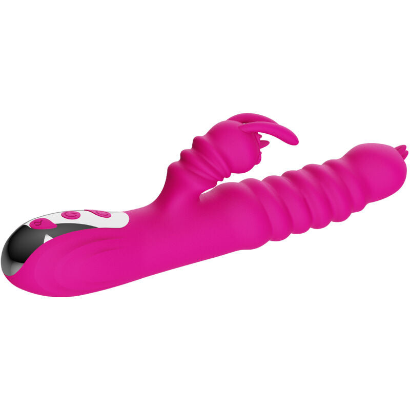 ARMONY - FUCHSIA RABBIT DOUBLE TONGUE MULTIFUNCTIONAL VIBRATOR WITH WARMING EFFECT