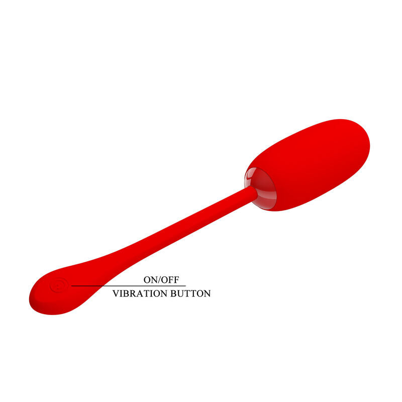 PRETTY LOVE - HUEVO VIBRADOR RECARGABLE Y A PRUEBA DE AGUA JULIUS ROJO