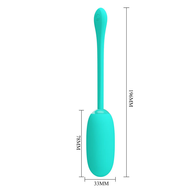PRETTY LOVE - HUEVO VIBRADOR RECARGABLE Y A PRUEBA DE AGUA JULIUS AQUA GREEN
