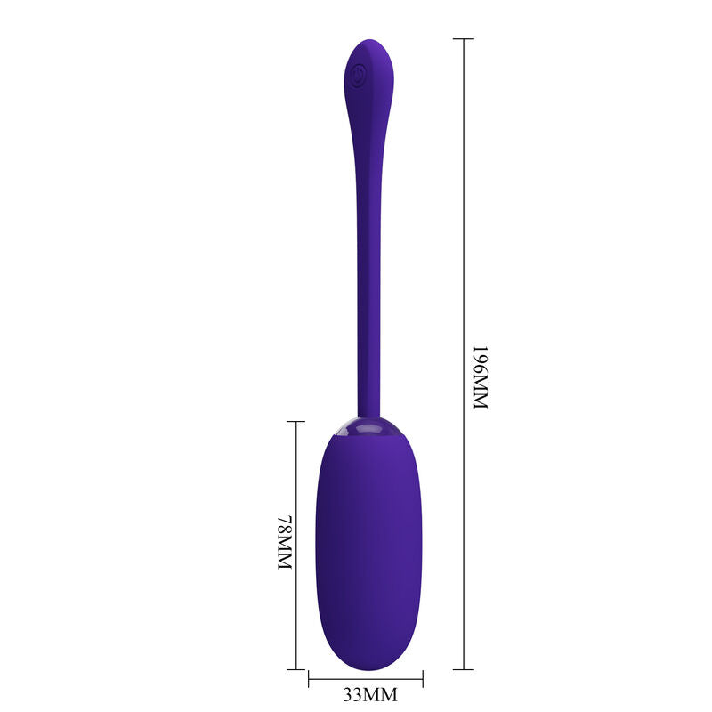 PRETTY LOVE - HUEVO VIBRADOR RECARGABLE IMPERMEABLE JULIUS PURPLE