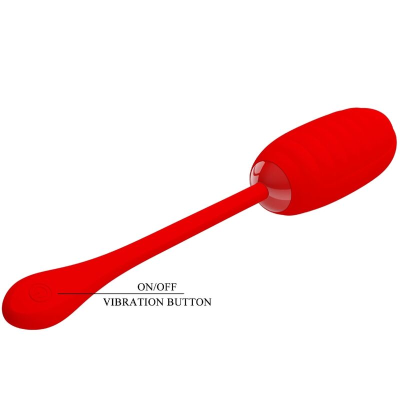 PRETTY LOVE - HUEVO VIBRADOR RECARGABLE KIRK RED