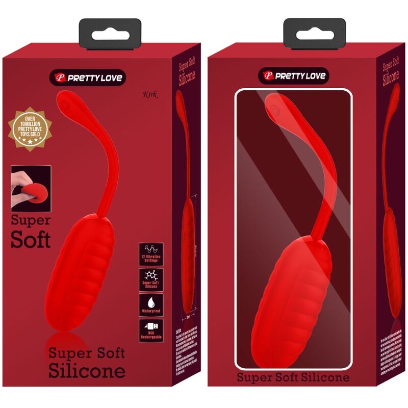 PRETTY LOVE - HUEVO VIBRADOR RECARGABLE KIRK RED
