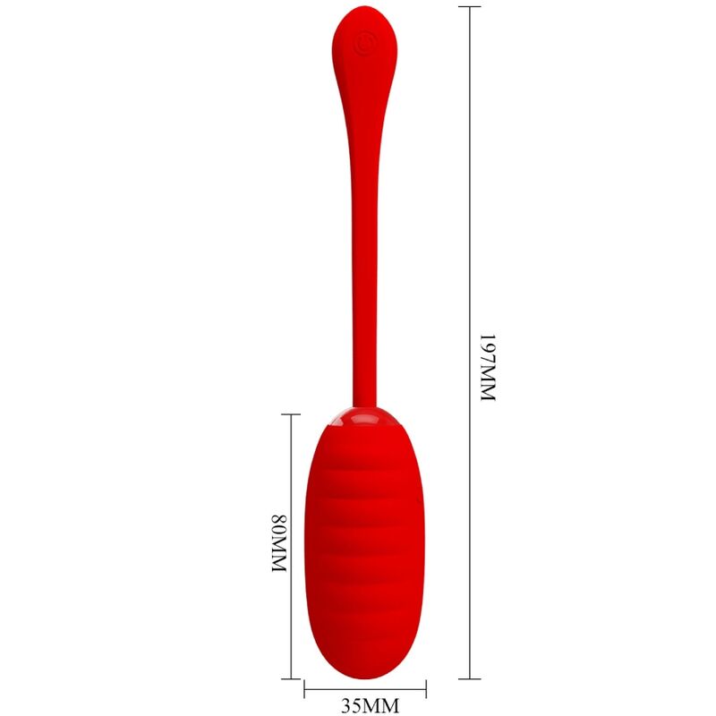 PRETTY LOVE - HUEVO VIBRADOR RECARGABLE KIRK RED