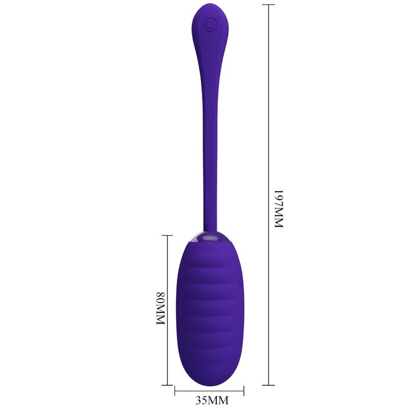PRETTY LOVE - HUEVO VIBRADOR RECARGABLE PÚRPURA KIRK