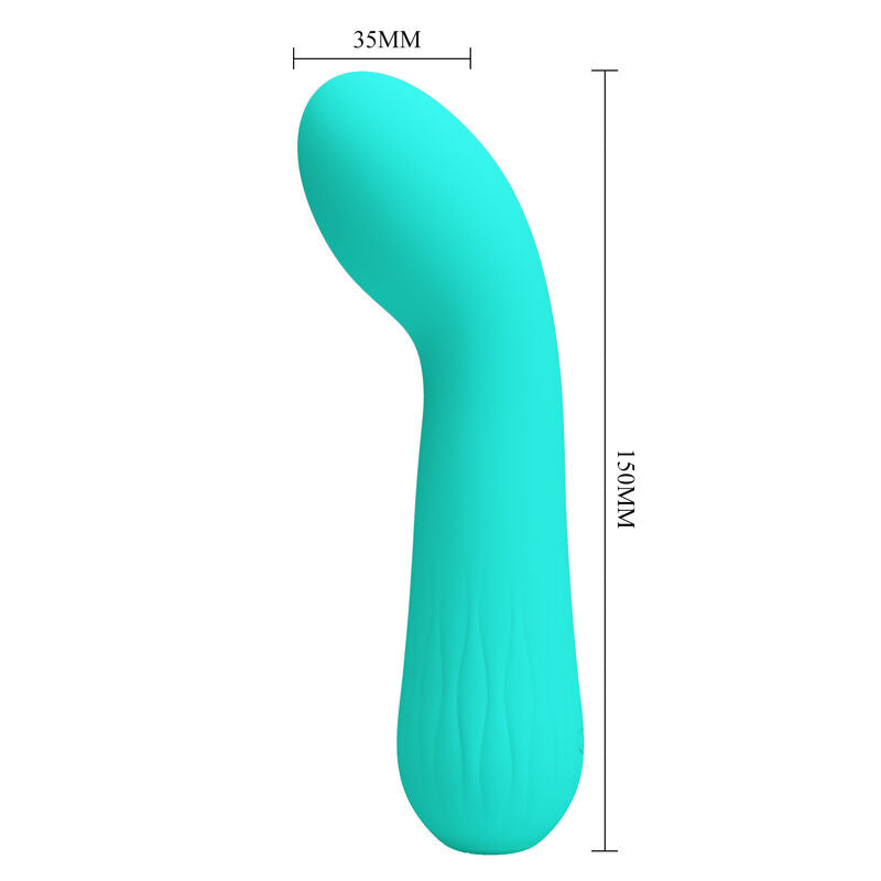 PRETTY LOVE - VIBRADOR RECARGABLE FAUN AQUA GREEN