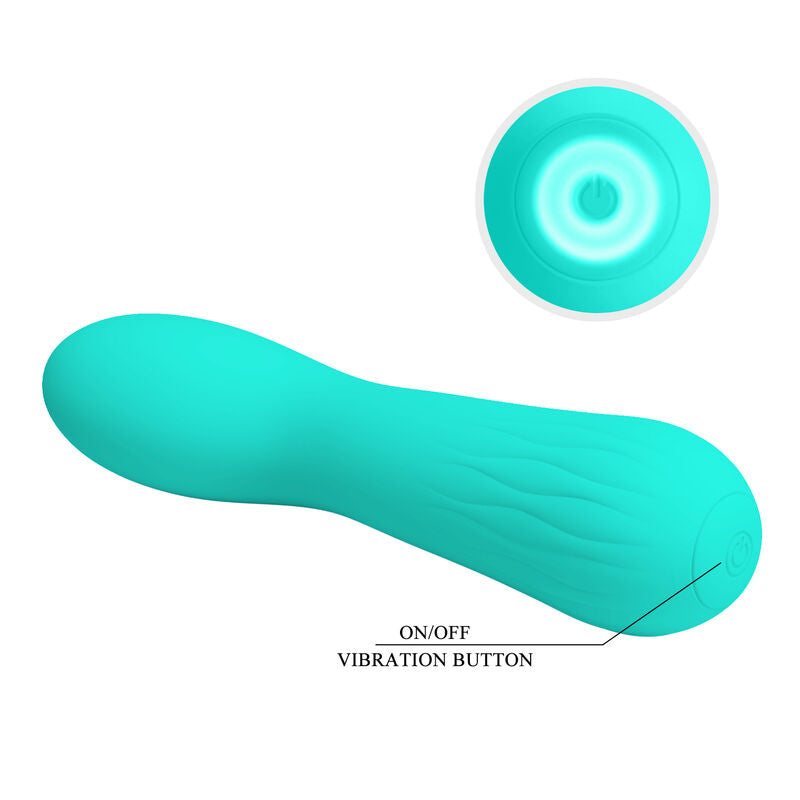 PRETTY LOVE - VIBRADOR RECARGABLE FAUN AQUA GREEN