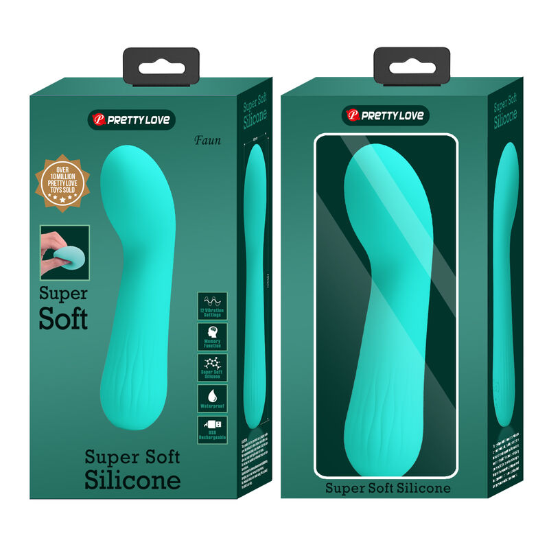 PRETTY LOVE - FAUN AQUA GREEN RECHARGEABLE VIBRATOR
