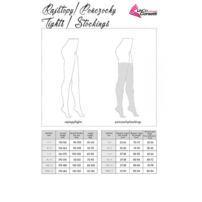 LIVCO CORSETTI FASHION - CALCETINES GRARDDIS LC XG042 NEGROS TALLA ÚNICA