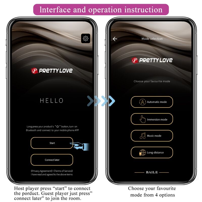 PRETTY LOVE - VIBRADOR CATALINA APP CONTROL REMOTO MORADO