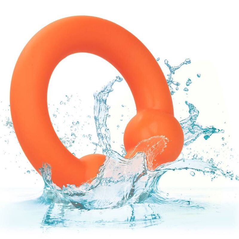 CALEXOTICS - ANILLO DOBLE BOLA ALPHA NARANJA