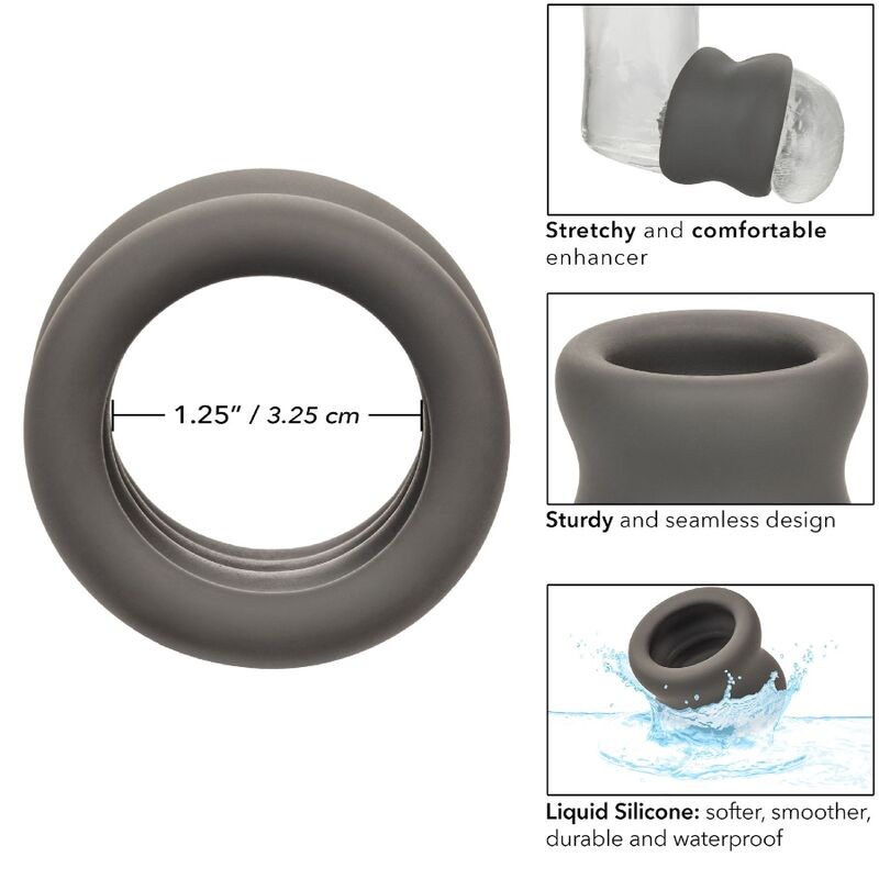 CALEXOTICS - ANILLO ESTIRADOR DE ESCROTO ALPHA BLACK