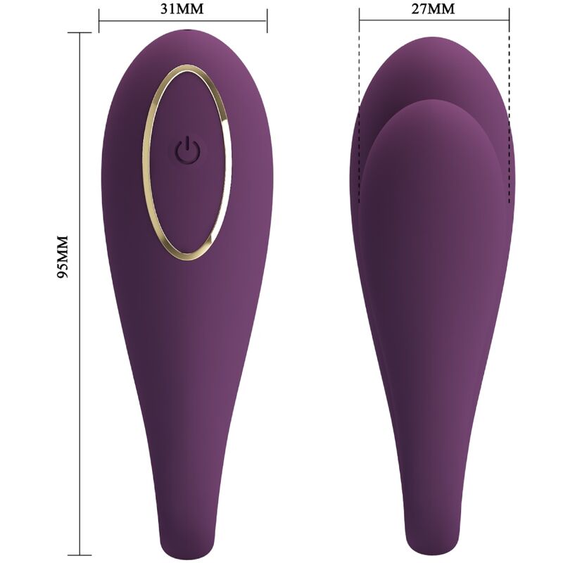 PRETTY LOVE - VIBRADOR DE DOBLE PLACER REMOTO GLOBAL AUGUST