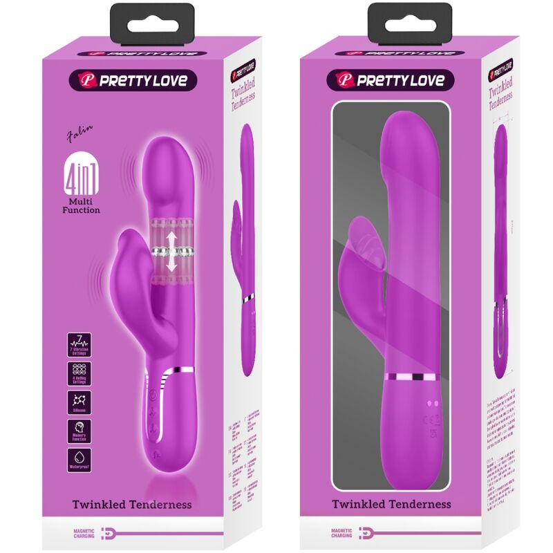 PRETTY LOVE - VIBRADOR CONEJO PERLA VIOLETA