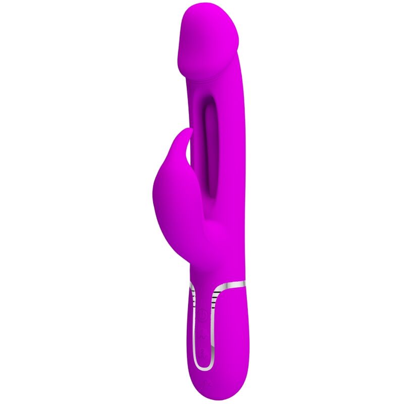 PRETTY LOVE - DEJON RABBIT VIBRATOR 3 IN 1 MULTIFUNCTION FUCHSIA
