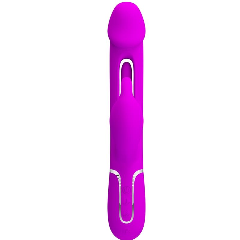 PRETTY LOVE - DEJON RABBIT VIBRATOR 3 IN 1 MULTIFUNCTION FUCHSIA