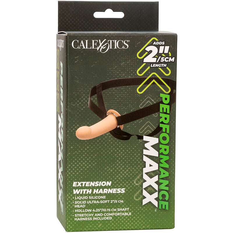 CALEXOTICS - MAXX DE ALTO RENDIMIENTO CON ARNÉS DE PIEL LIGERO