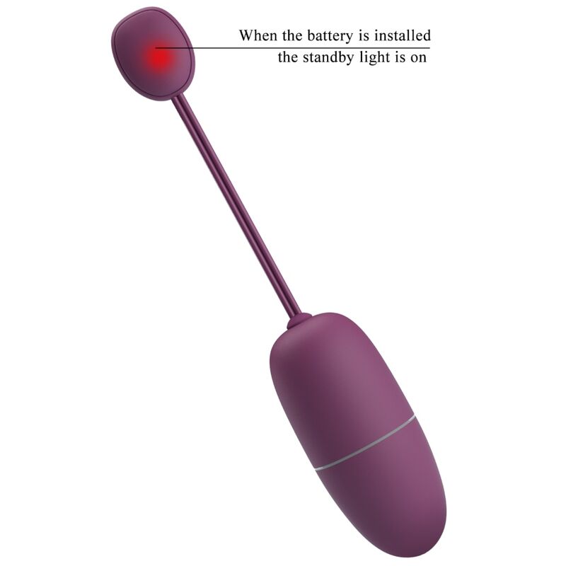 PRETTY LOVE - HUEVO VIBRADOR NINFA CONTROLADO POR APLICACIÓN PÚRPURA