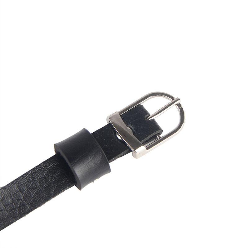 SUBBLIME - LEATHER CHAINS RA CHEST HARNESS BLACK ONE SIZE