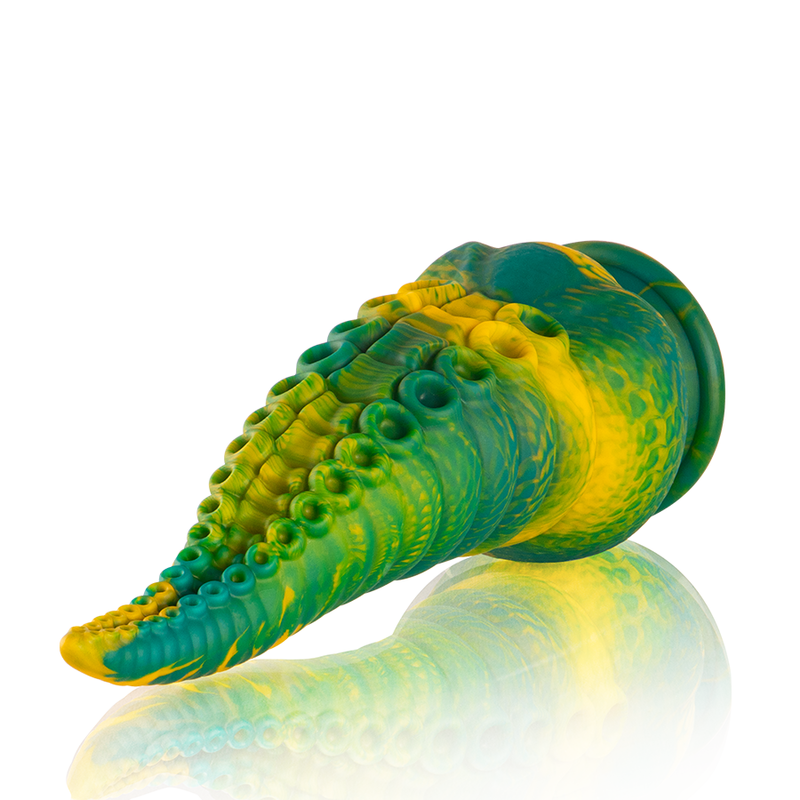 ÉPICO - DILDO CON TENTÁCULO DE CETUS VERDE DE TAMAÑO GRANDE
