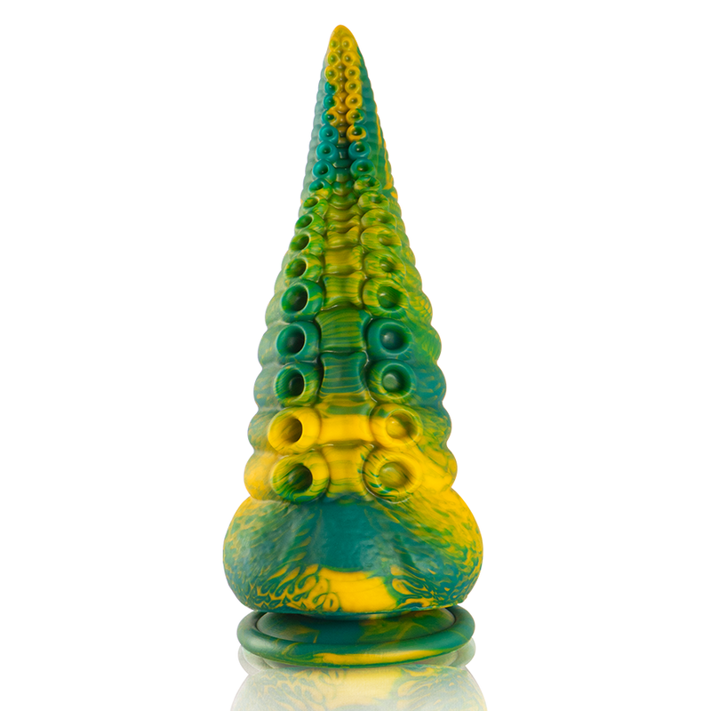 ÉPICO - DILDO CON TENTÁCULO DE CETUS VERDE DE TAMAÑO GRANDE