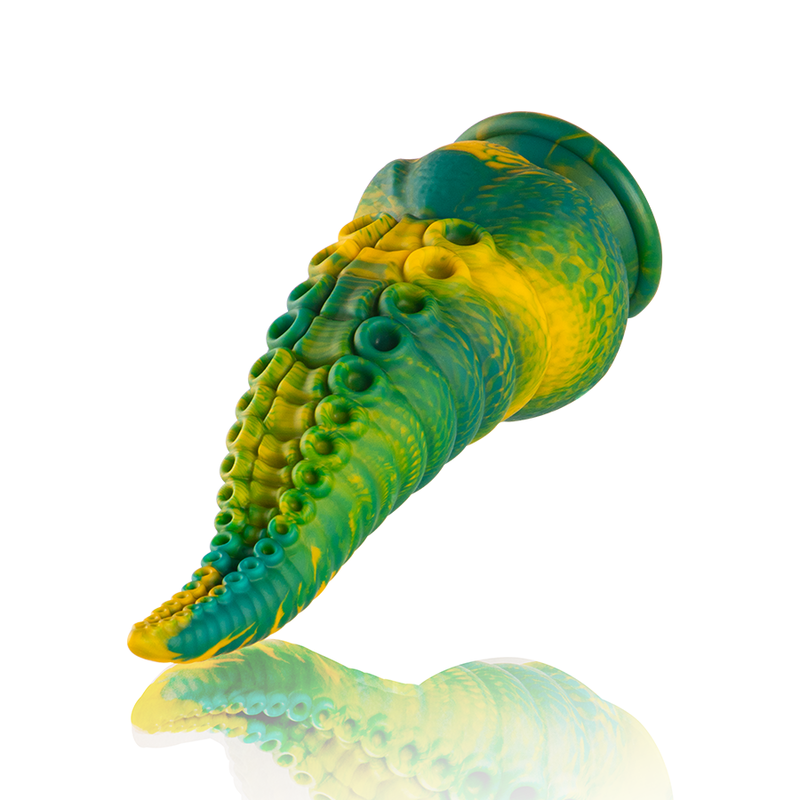 ÉPICO - DILDO CON TENTÁCULO DE CETUS VERDE DE TAMAÑO GRANDE