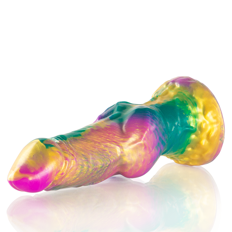 EPIC - IRIS DILDO WITH RAINBOW PLEASURE TESTICLES