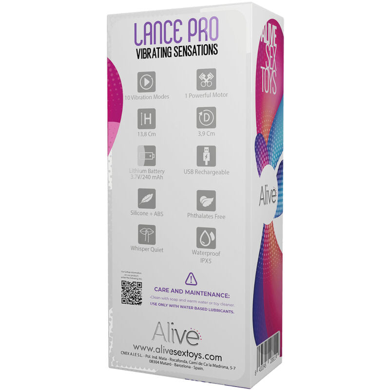 ESTIMULADOR ANAL ALIVE - LANCE PRO PINK