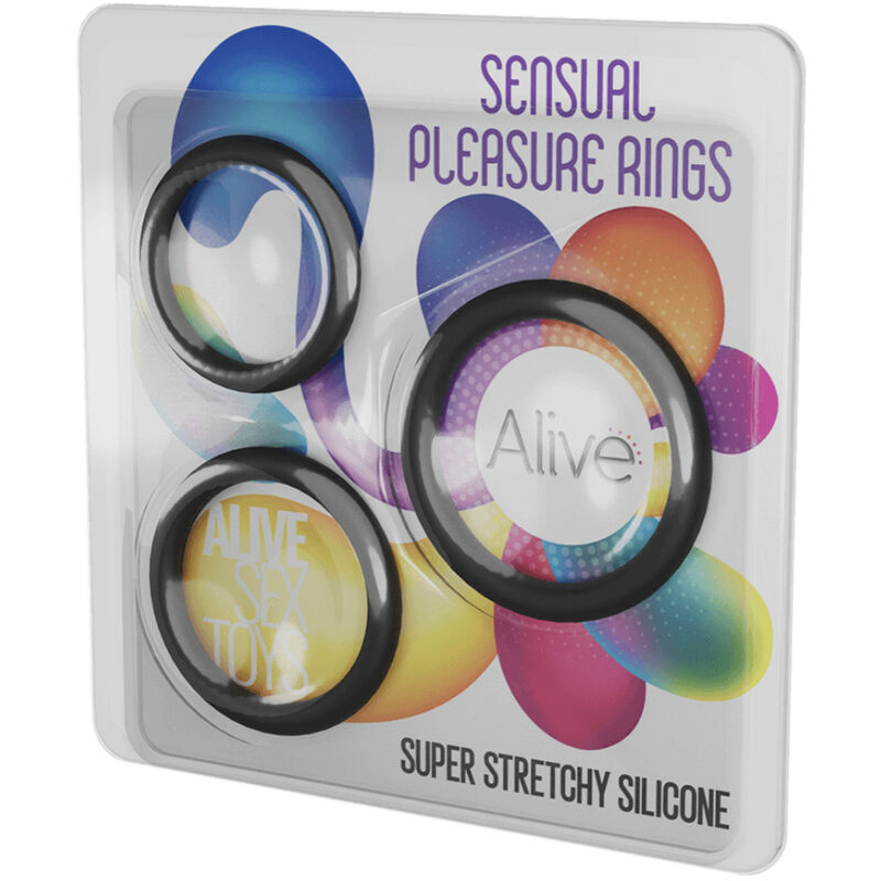 ALIVE - KIT DE TRES ANILLOS DE PLACER SENSUAL