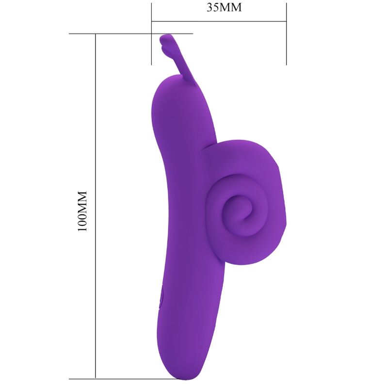 SNAIL ESTIMULADOR DE DEDO ROXO PODEROSO