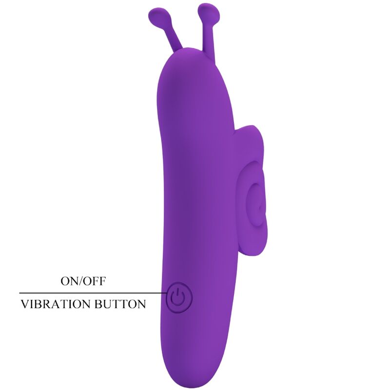SNAIL ESTIMULADOR DE DEDO ROXO PODEROSO