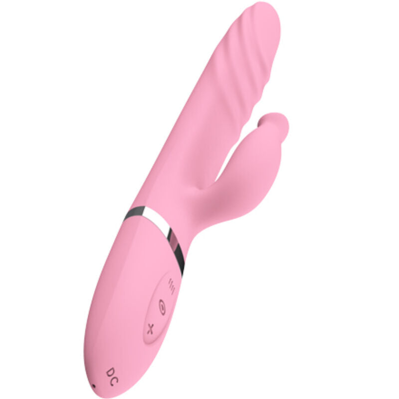 ARMONY - VIBRADOR Y EMPUJADOR CON LENGUA EFECTO CALOR ROSA