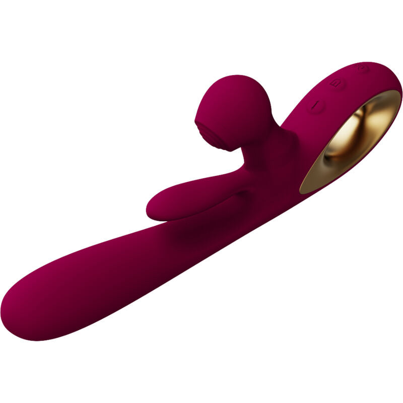 ARMONY - VIBRADOR DE IMPACTO SWING Y ESTIMULADOR DUAL MODELO 1 BURDEOS