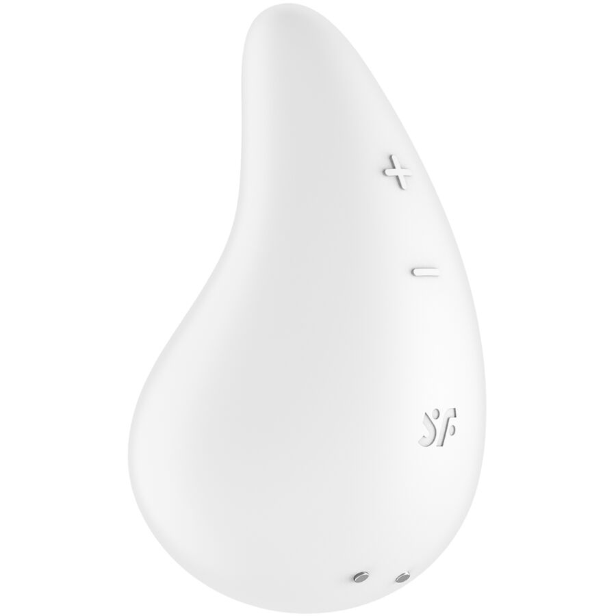 SATISFYER - VIBRADOR GOTA DE ROCÍO BLANCO PARA APOYAR